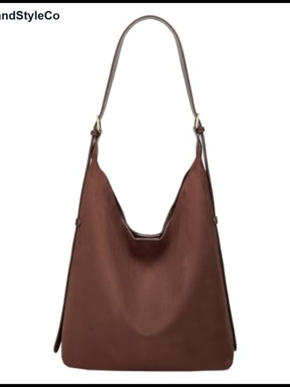 Faux Suede Hobo Bag Slouchy Tote Shoulder Purse Women Crossbody Handbag Fall